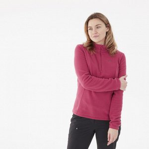 Кофта флисовая розовая Quechua 100