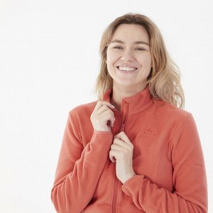 Кофта флисовая оранжевая жен Quechua 300