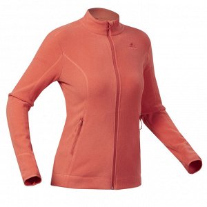 Кофта флисовая оранжевая жен Quechua 300