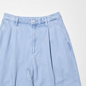 UNIQLO - широкие джинсы из драпового денима 72-74 см - 30 NATURAL