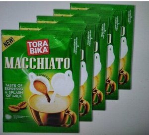 Tora Bika Macchiato Espresso&Milk лента (Индонезия) 10 порций 25гр.