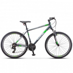 Велосипед 2-х 26" Navigator-590 V 16" серый/салатовый K010 /STELS/.