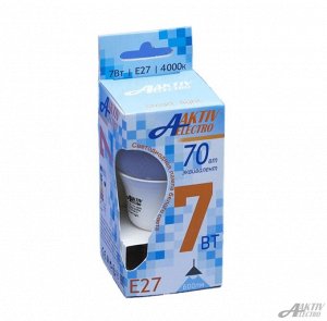 Лампа светодиодная LED-A-REGULAR  7Вт 220-240В Е27 4000К 600Лм
