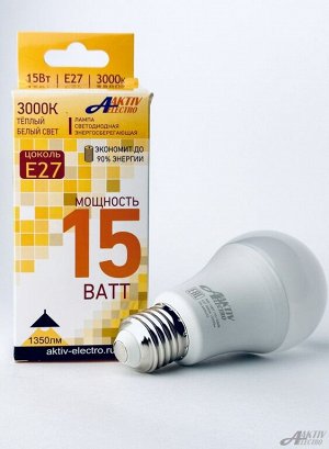 Лампа светодиодная LED-A-REGULAR 15Вт 220-240В Е27 3000К 1400Лм