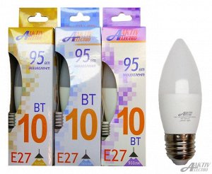 Лампа светодиодная LED-C37-REGULAR 10Вт 175-265В Е27 4000К 900Лм Свеча
