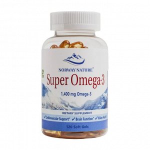 Омега 3 NORWAY NATURE Super Omega-3 (350/250) - 120 капс.