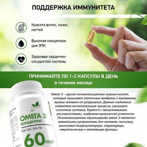 Омега 3 NaturalSupp Omega 3 Concentrate (396/264) - 60 капс.