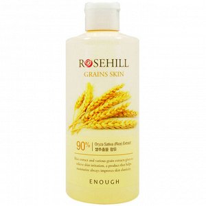 Enough RoseHill Grains Skin Тонер с экстрактом риса и центеллы  для лица 300 мл