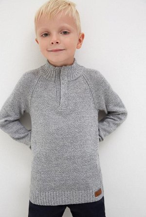 Свитер детский для мальчиков Jordon светло-серый