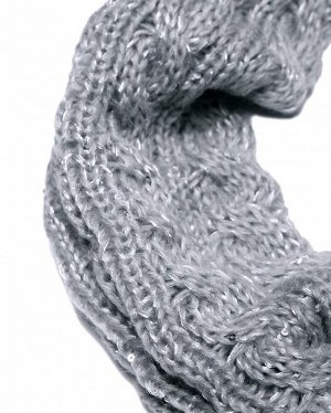 Комплект: шапка/шарф жен. (144203) светло-серый