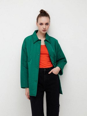 Куртка утепленная жен. (196026) темно-зеленый