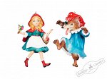 Красная Шапочка/Волк в одежде бабушки,7х11 см