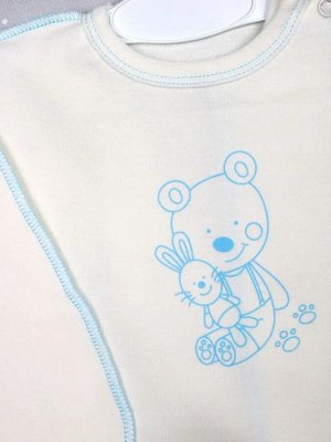 Комплект для новорожденного с кофточкой 8 предметов цвет Голубой (Мишка)