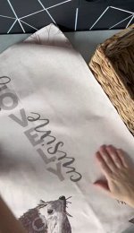 Полотенце кухонное рогожка 45*60 см Ежи цветовая разбивка внутри