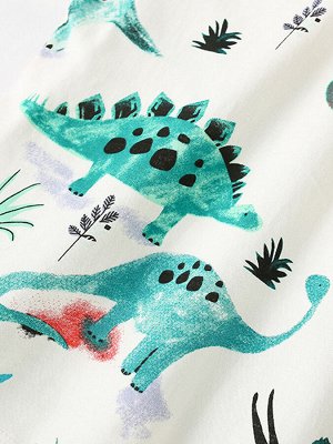 Детская футболка с принтом Динозавры