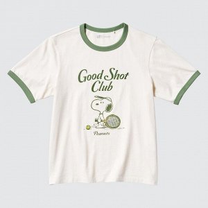 UNIQLO Peanuts Sports Club UT — хлопковая футболка с принтом