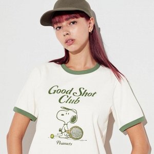 UNIQLO Peanuts Sports Club UT — хлопковая футболка с принтом