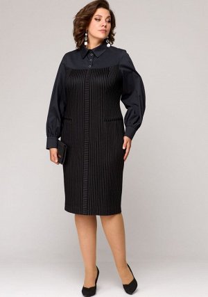 Платье EVA GRANT 9004 черный+хлопок