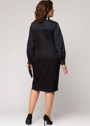 Платье EVA GRANT 9004 черный+хлопок