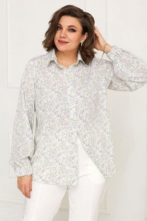 Блуза BegiModa 4087 Цветочный принт