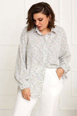 Блуза BegiModa 4087 Цветочный принт
