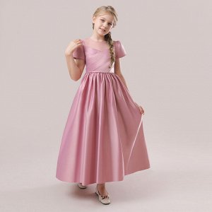 Платье детское бальное, цвет бежевый