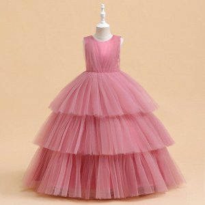 Платье детское без рукавов, цвет розовый