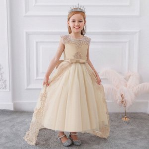 Платье детское бальное, с кружевом