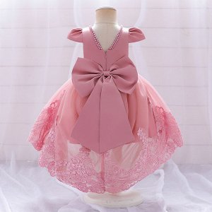 Платье детское для маленьких принцесс, цвет персиковый