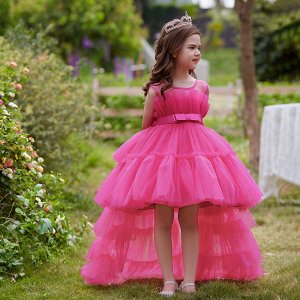 Платье детское для маленьких принцесс, цвет фуксия