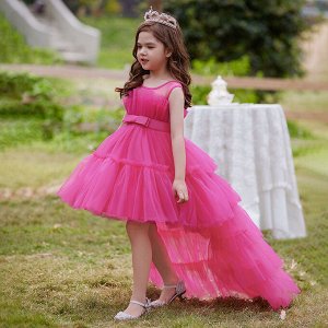 Платье детское для маленьких принцесс, цвет фуксия