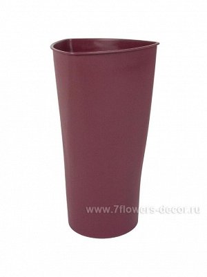 Вазон пластик d25 х43 см Bordeaux цвет бордовый арт 0613-9