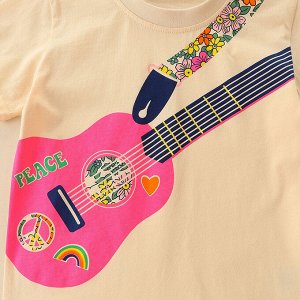 Детская футболка с принтом Гитара