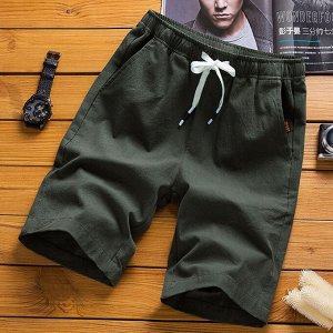 Мужские шорты свободного кроя, дышащие, темно-зеленый