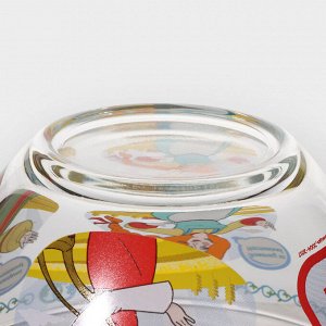 Набор детской стеклянной посуды «Три богатыря. Царевны», 3 предмета: тарелка d=19,7 см, салатник d=13 см, кружка 300 мл
