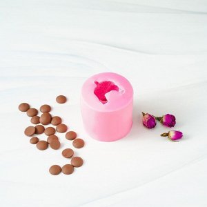Силиконовый молд «Мишутка», 5,8x5,8x 5,5 см, цвет розовый