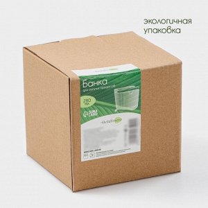 Банка для сыпучих продуктов BellaTenero, 280 мл, 9?9,5 см, с ложкой, бамбуковая крышка, фарфор, бела