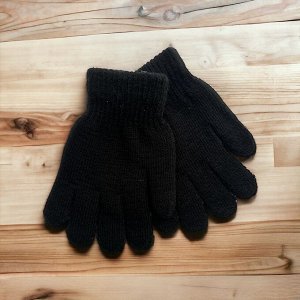 Перчатки одинарные цвет черный
