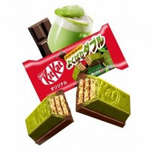 Шоколад Kit Kat  двойной вкус классический и чай матча 11.6 гр