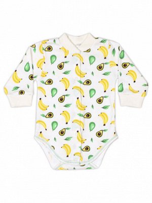 Боди для новорожденных детей бананы/авокадо