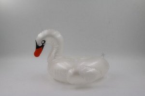 Надувной держатель для напитков, "лебедь", цвет белый