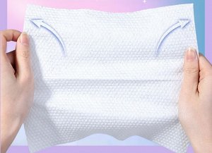Одноразовые хлопковые полотенца (салфетки сухие)  универсальные для лица и тела, уборки и быта, косметических процедур