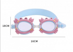 Детские очки для плавания, принт "пеппа", цвет розовый/голубой
