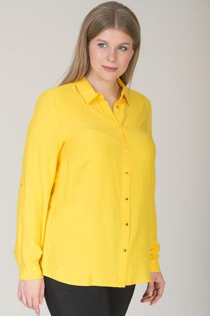 Блуза 53%полиэстер 47%вискоза желтый