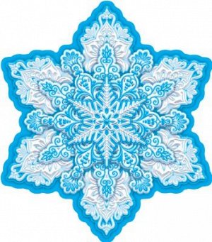 Новогодний плакат "Снежинка"