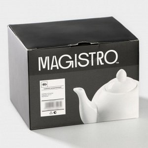 Заварочный чайник Magistro «Бланш», 500 мл, фарфор, белый
