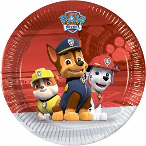 89775 Тарелка бумажная "Щенячий патруль/Paw Patro", 20 см, 8 шт.