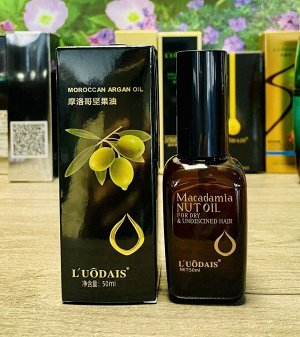 Марокканское аргановое масло Luodais Macadamia Nut Oil для восстановления сухих и кудрявых волос
