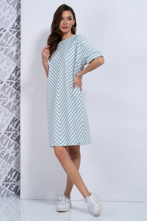 Платье Kivviwear 308703 молочно-голубой