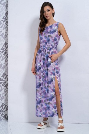 Платье Kivviwear 416802 сиреневая акварель